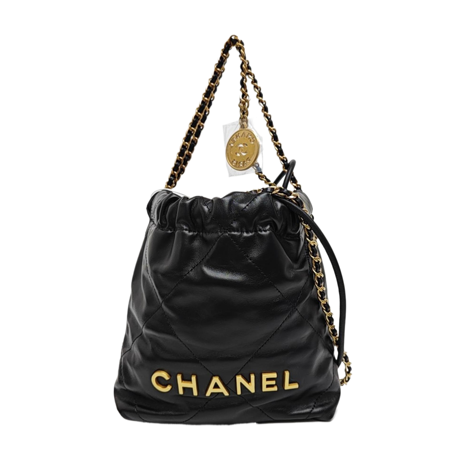CHANEL 22 Mini Quilted Calfskin Black