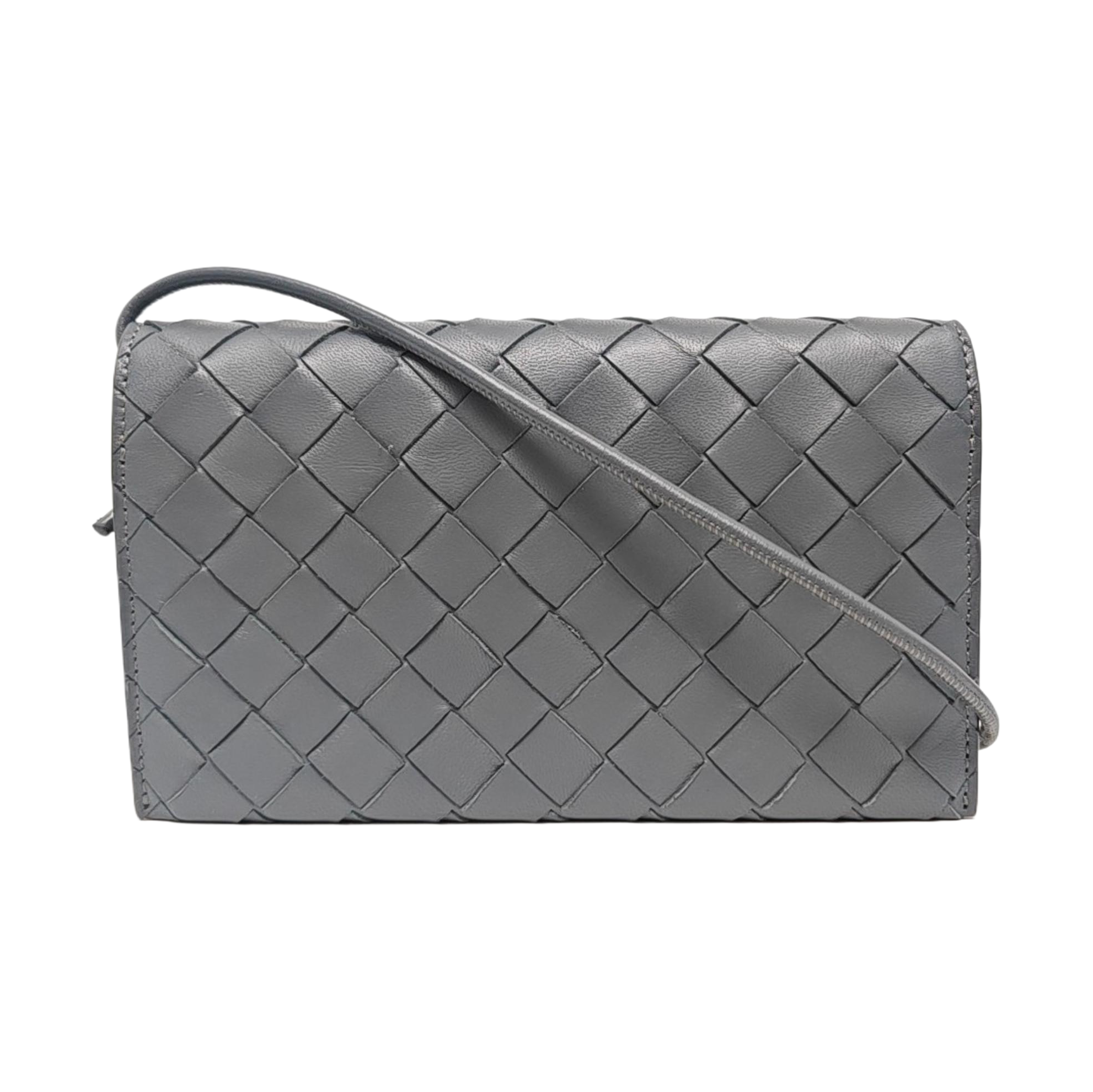Lambskin Shoulder Bag Blue