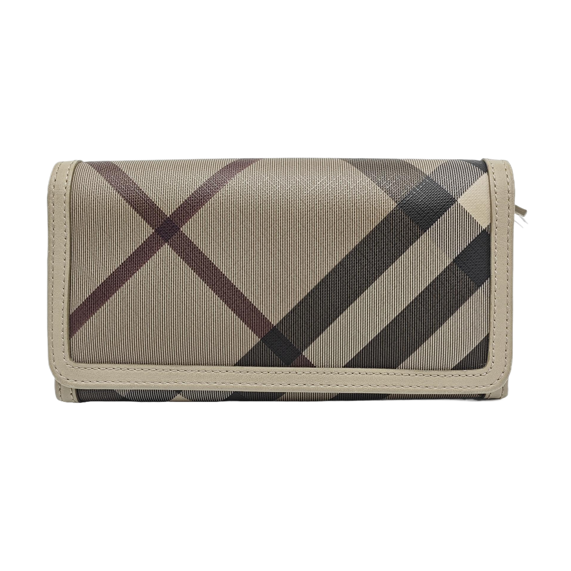 Coated Canvas Wallet Gray