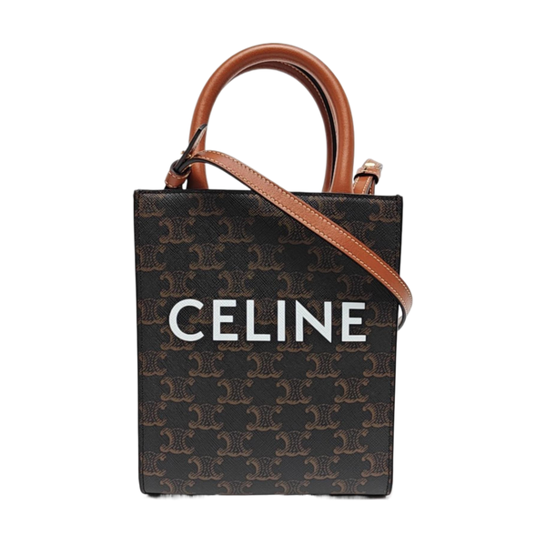 CABAS CELINE Mini Coated Canvas Brown