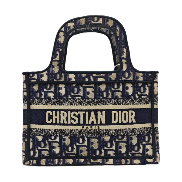 Book Tote Mini Canvas Blue