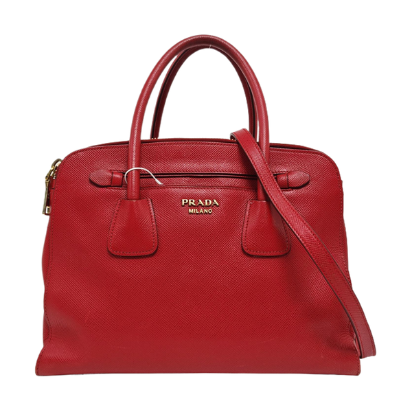 Calfskin Shoulder Bag Red