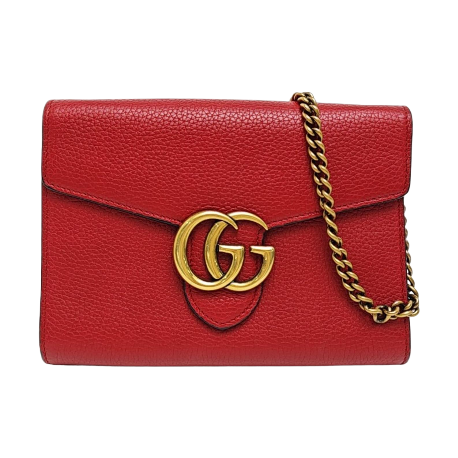 GG Marmont Mini Calfskin Red