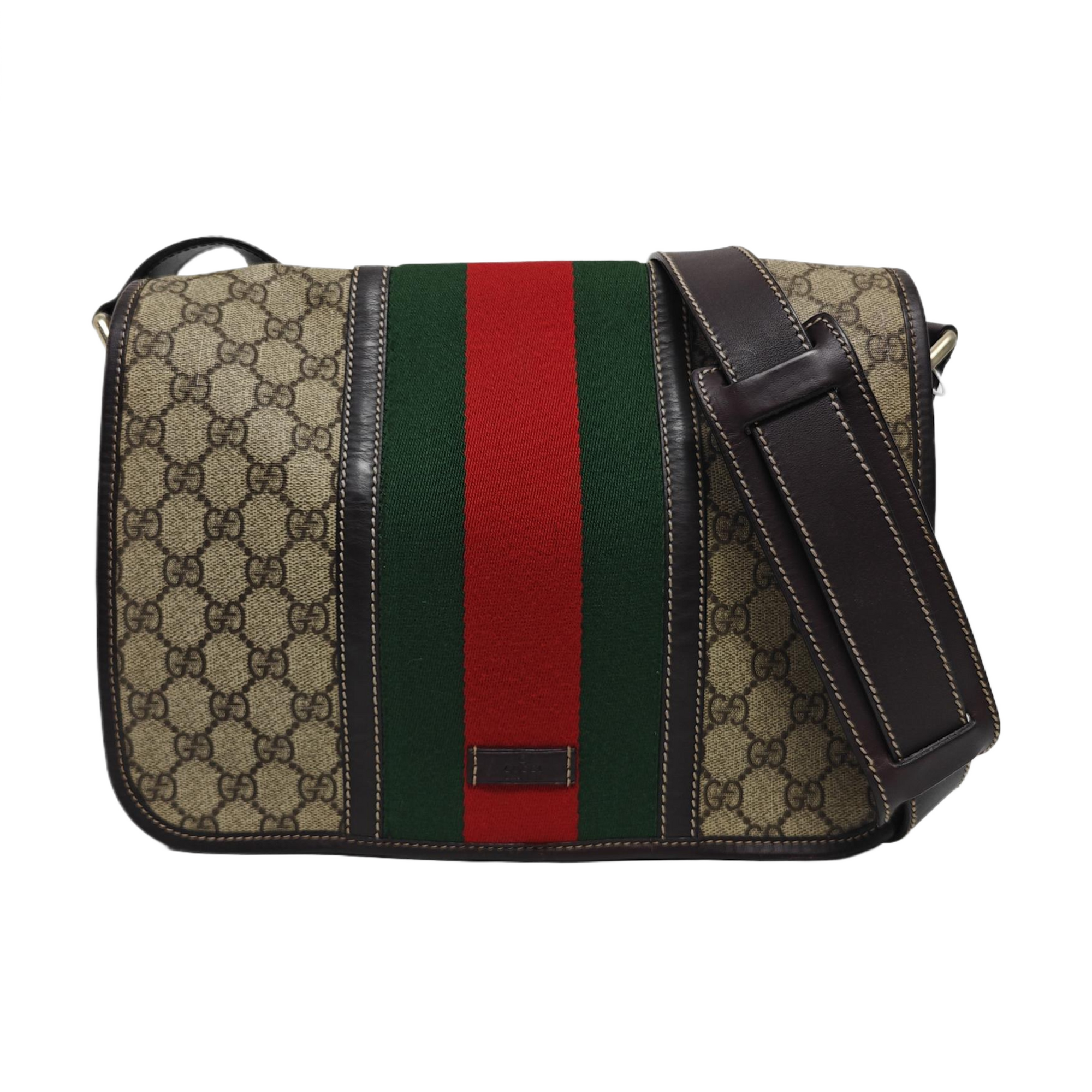 Monogram Coated Canvas Shoulder Bag Beige