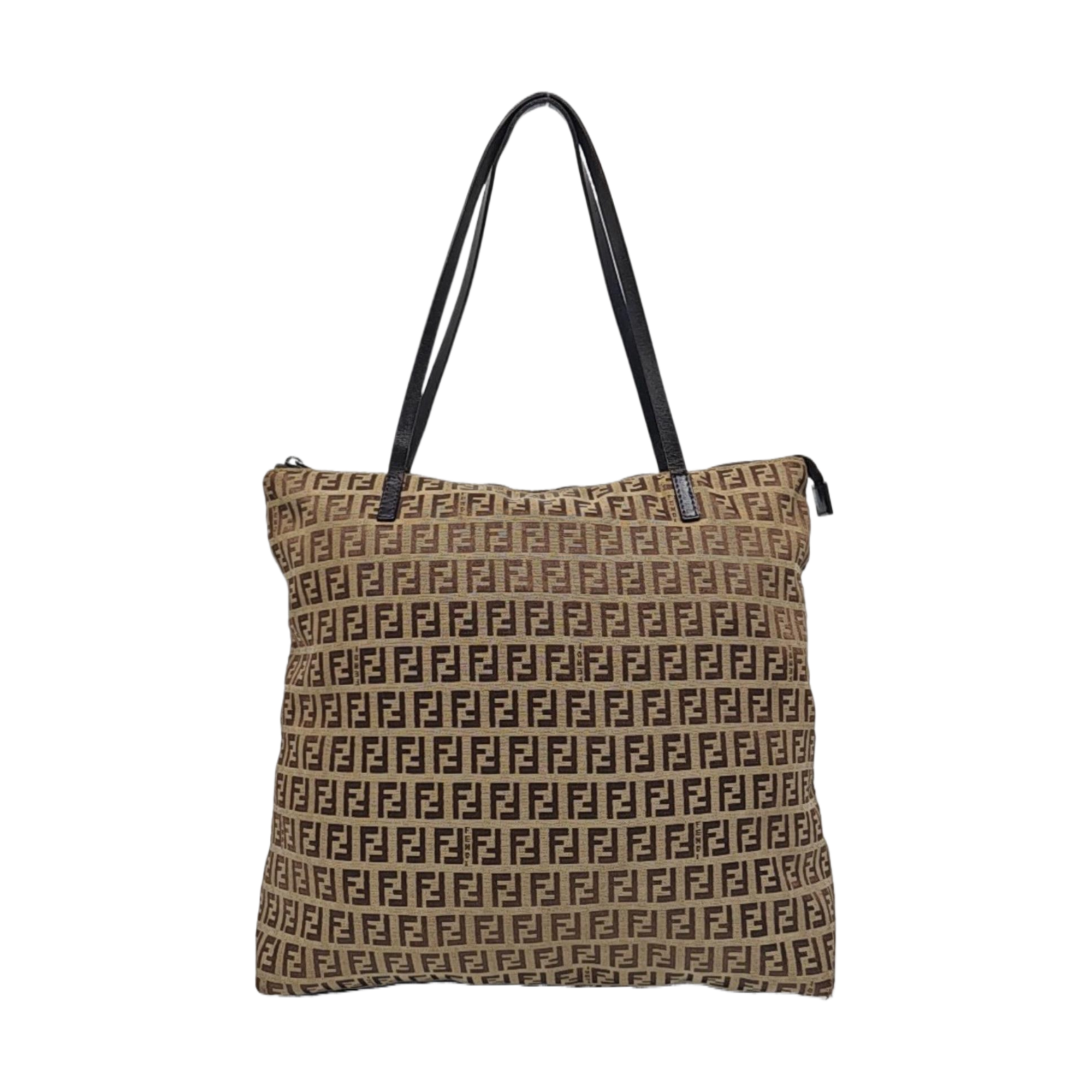 Canvas Top Handle Bag Brown