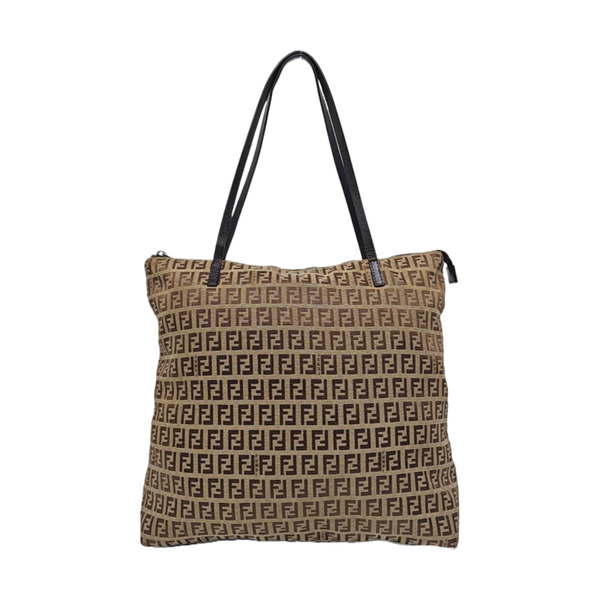 Canvas Top Handle Bag Brown
