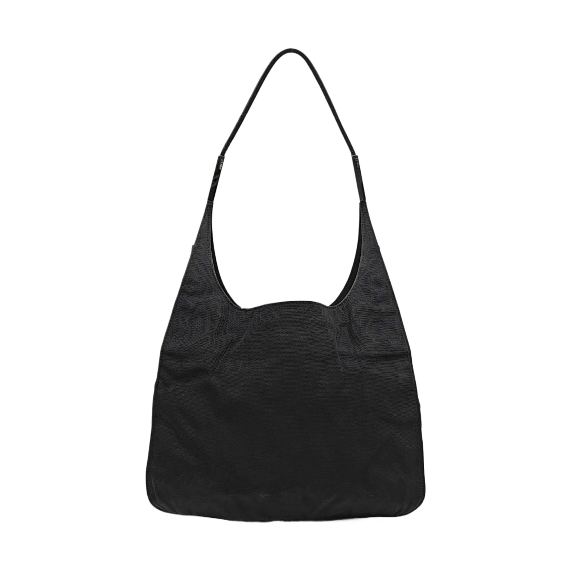 Fabric Shoulder Bag Black