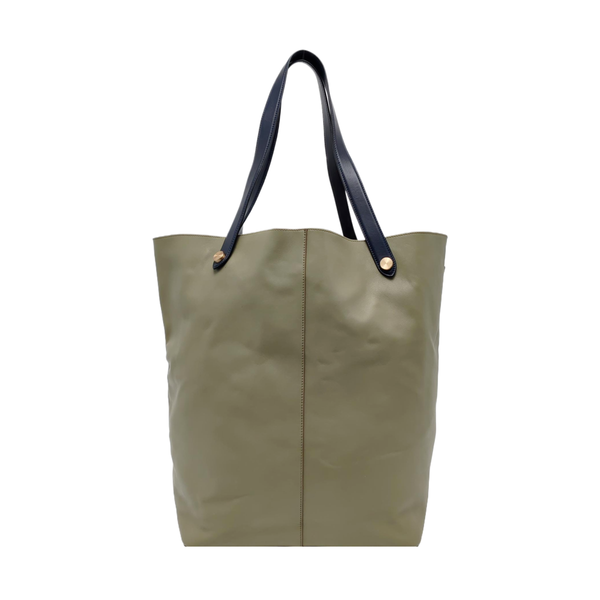 Calfskin Bucket Bag Medium Green