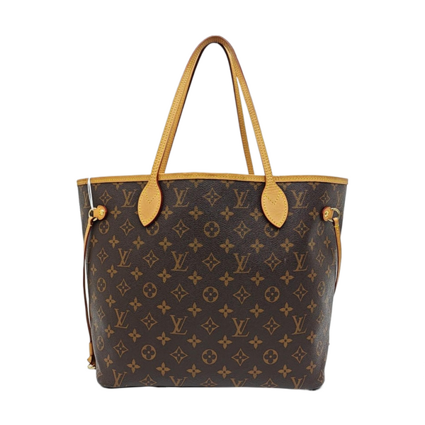 NEVERFULL MM Monogram Coated Canvas Brown