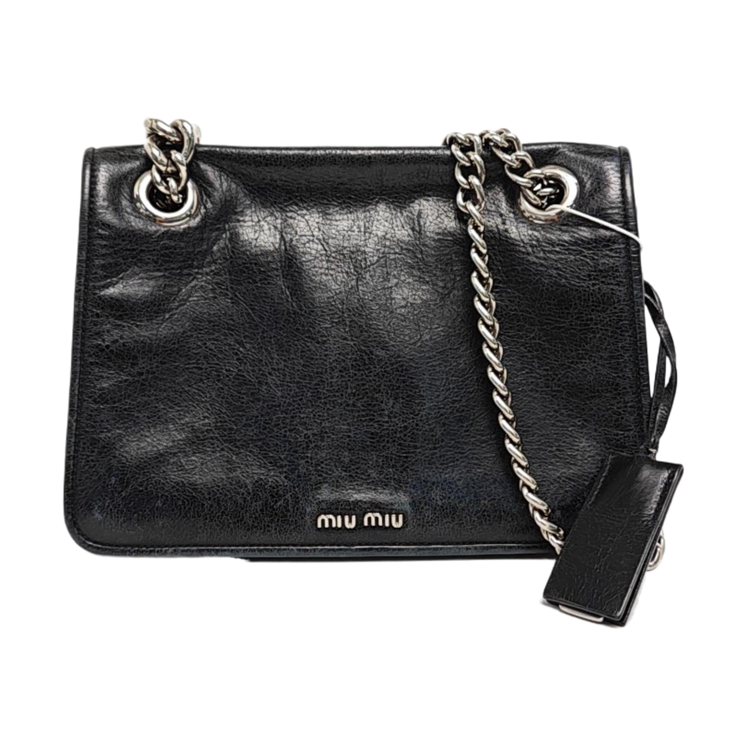 Calfskin Shoulder Bag Black