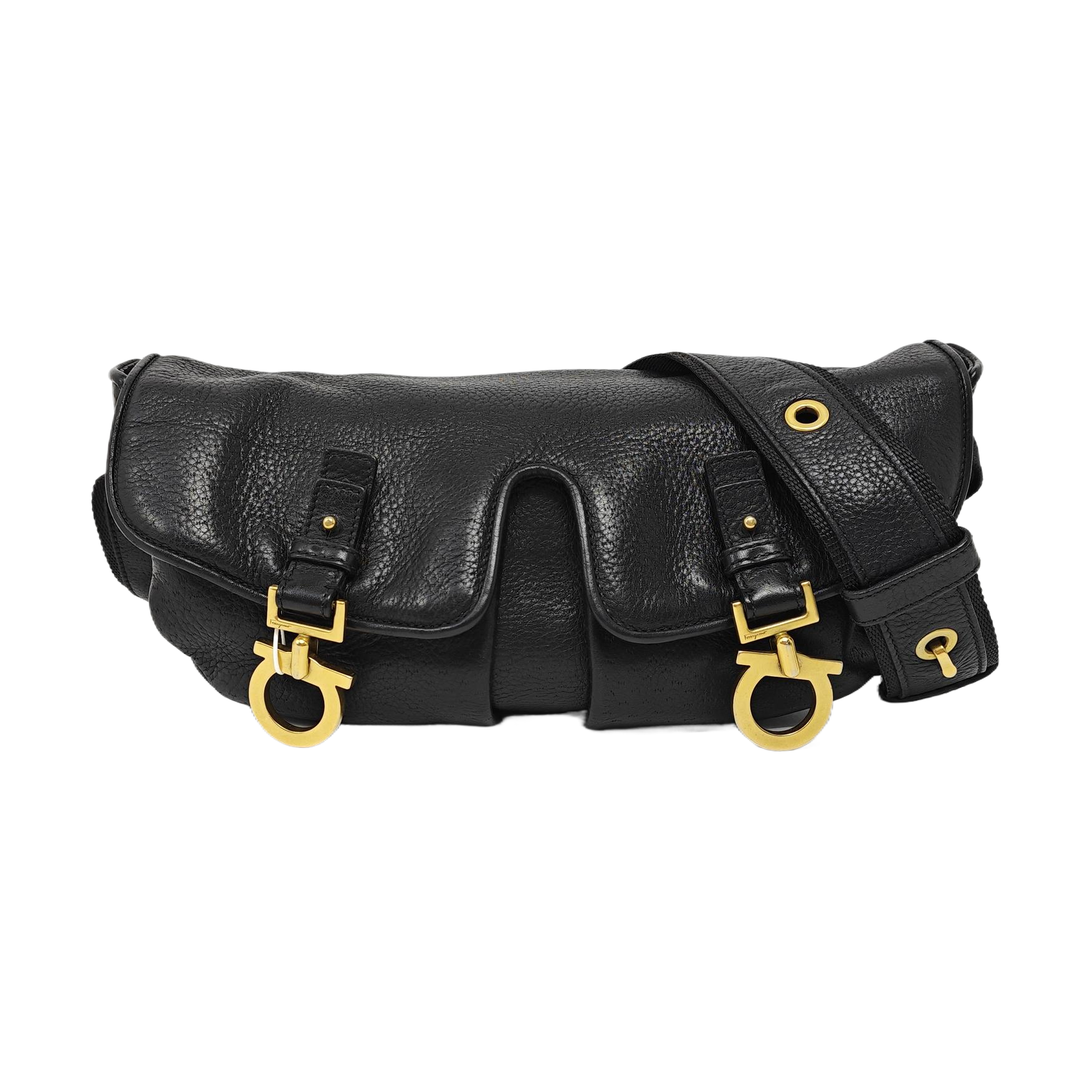 Calfskin Shoulder Bag Black