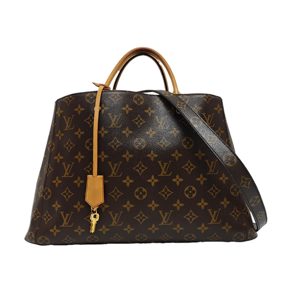 MONTAIGNE GM Monogram Coated Canvas Brown