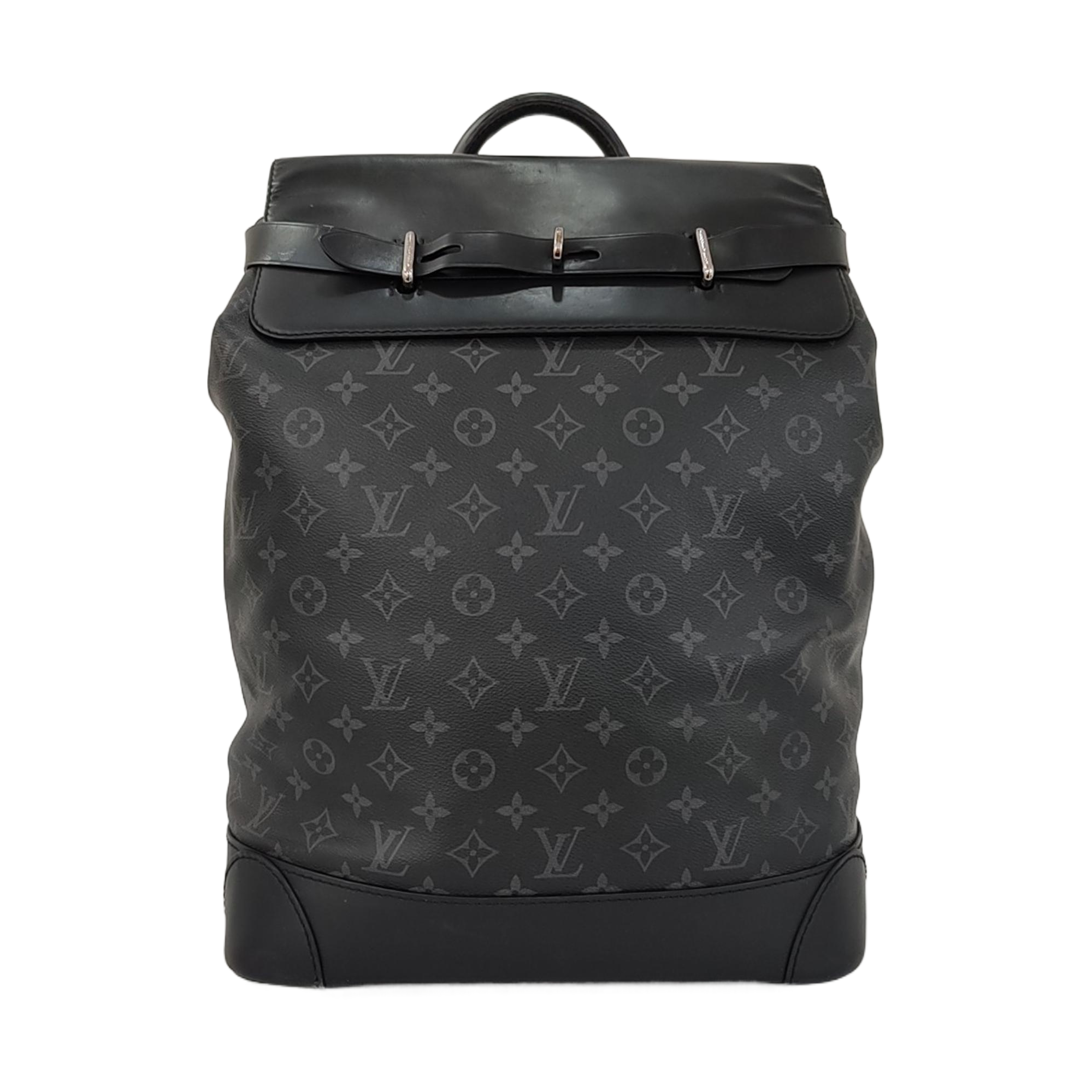 STEAMER Monogram Coated Canvas Black