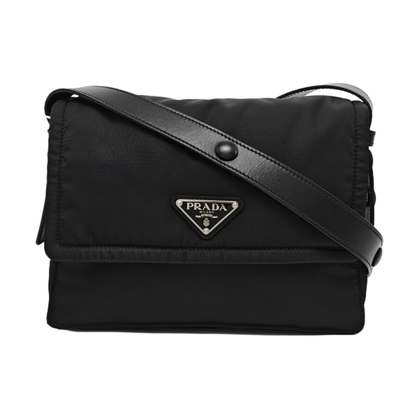 Nylon Crossbody Bag Black