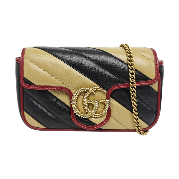 GG Marmont Super Mini Quilted Calfskin Multicolor