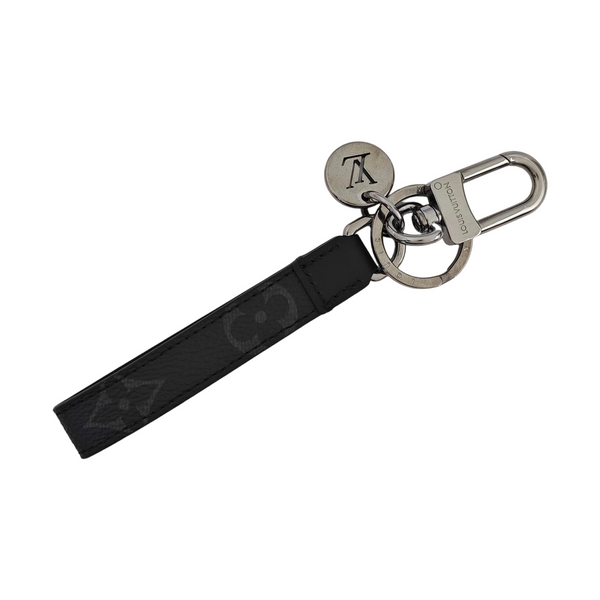 Leather Bag Charm Black
