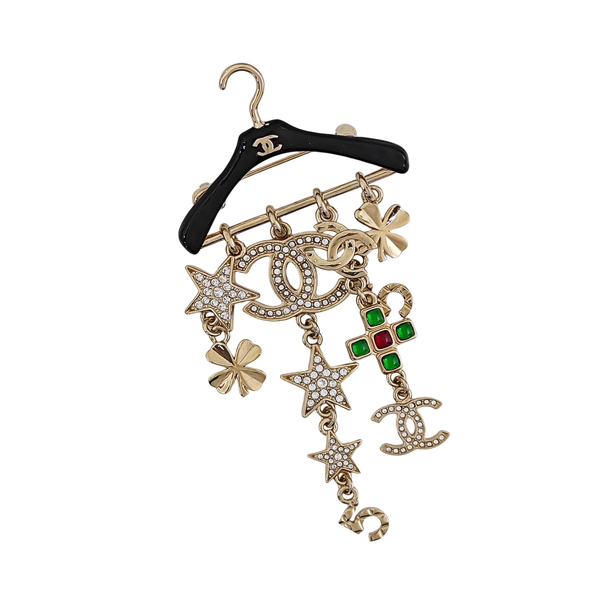 Metal Gold Brooch