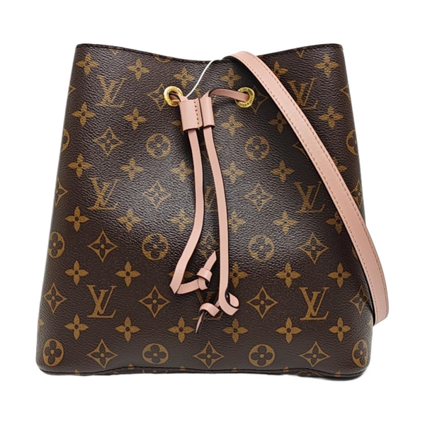 NÉONOÉ MM Monogram Coated Canvas Brown