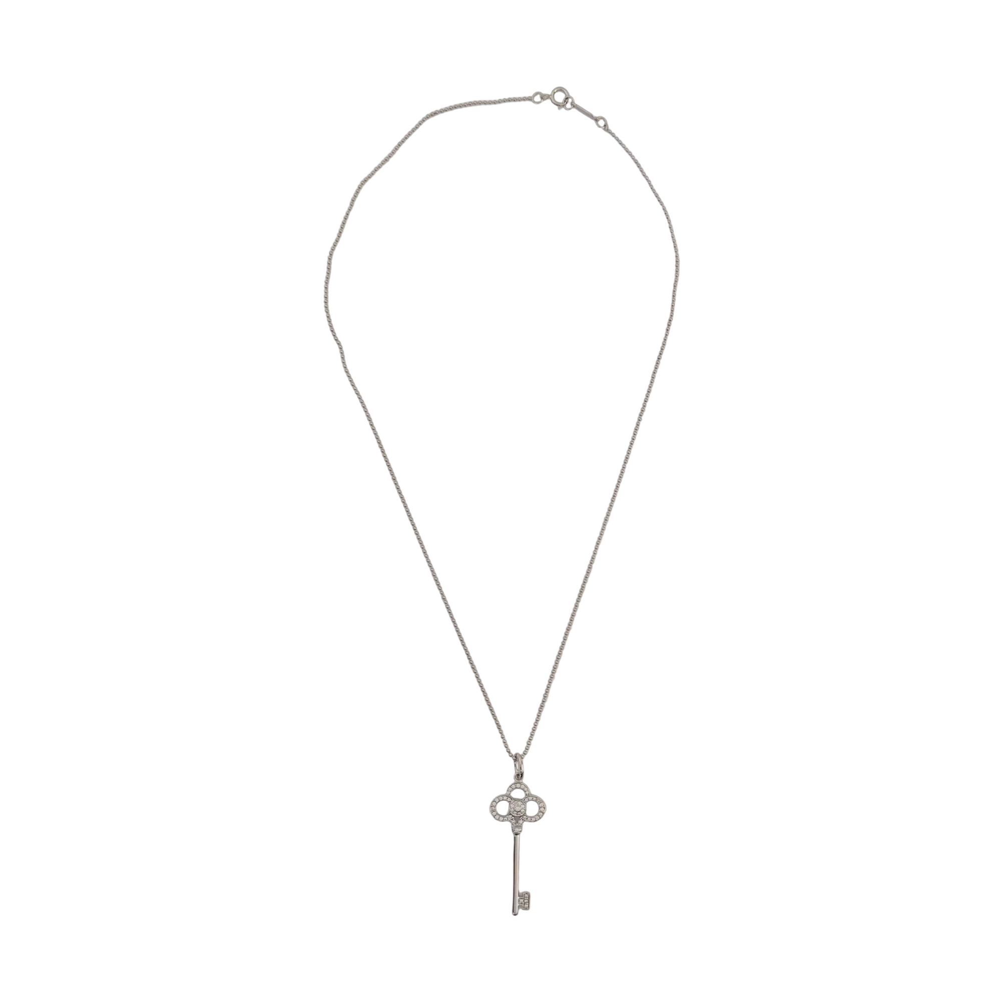 18k White Gold Silver Jewelry Set