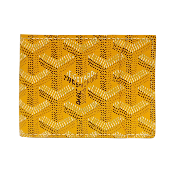 Coated Canvas Wallet Yellow