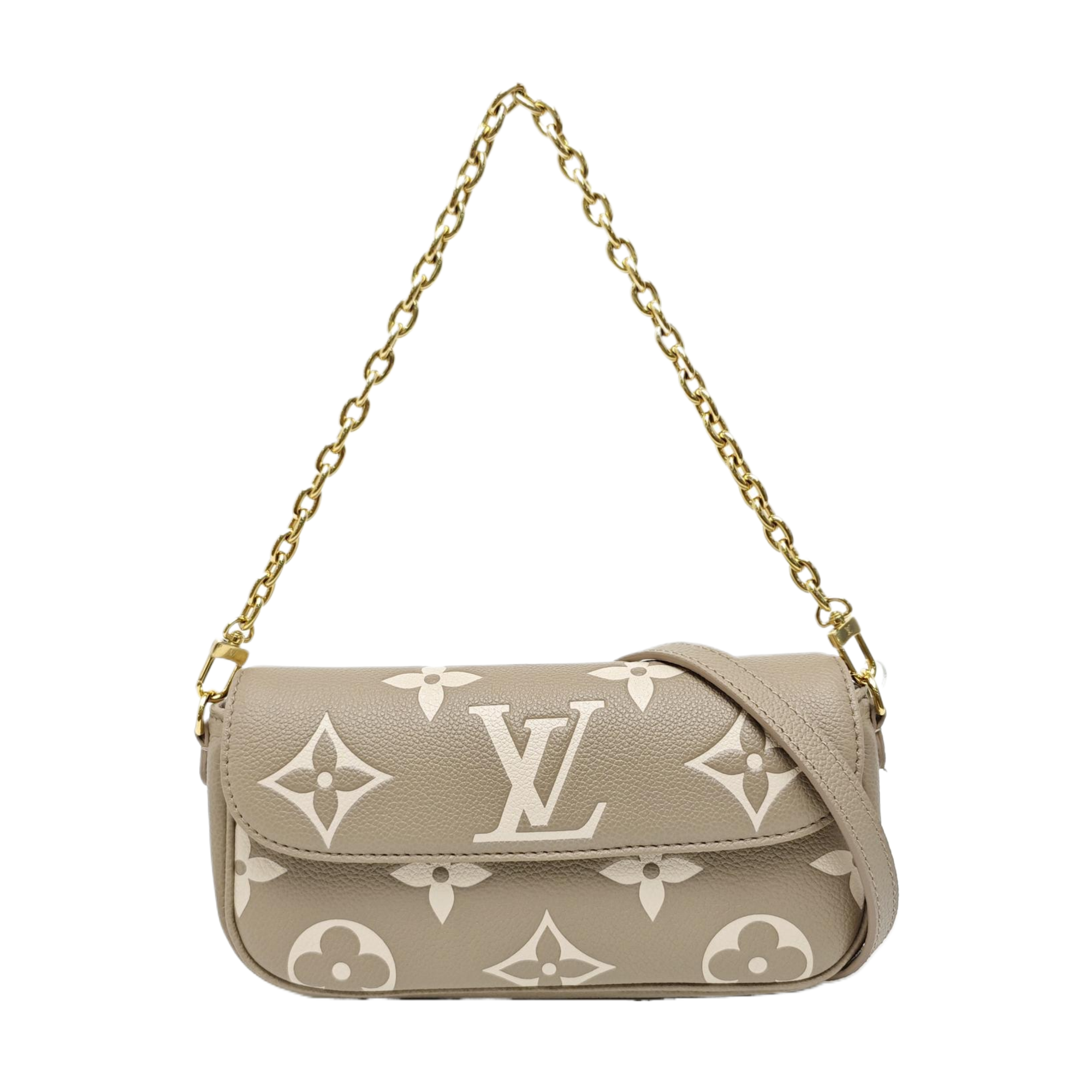 IVY Monogram Calfskin Gray