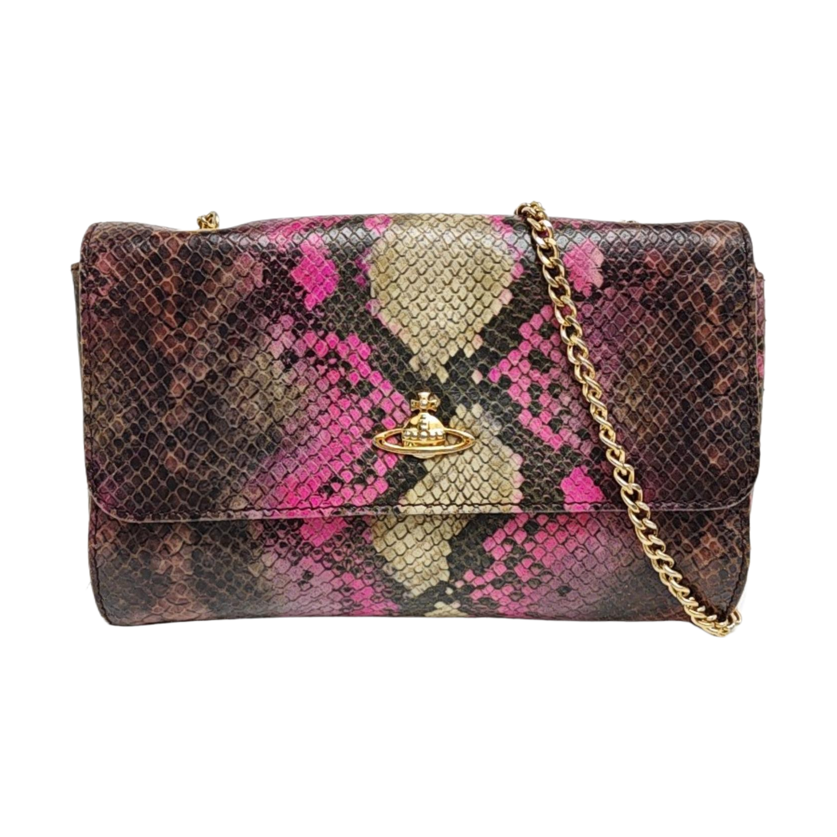 Leather Crossbody Bag Multicolor