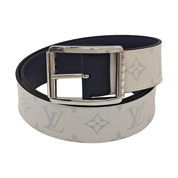 Coated Canvas Belt White