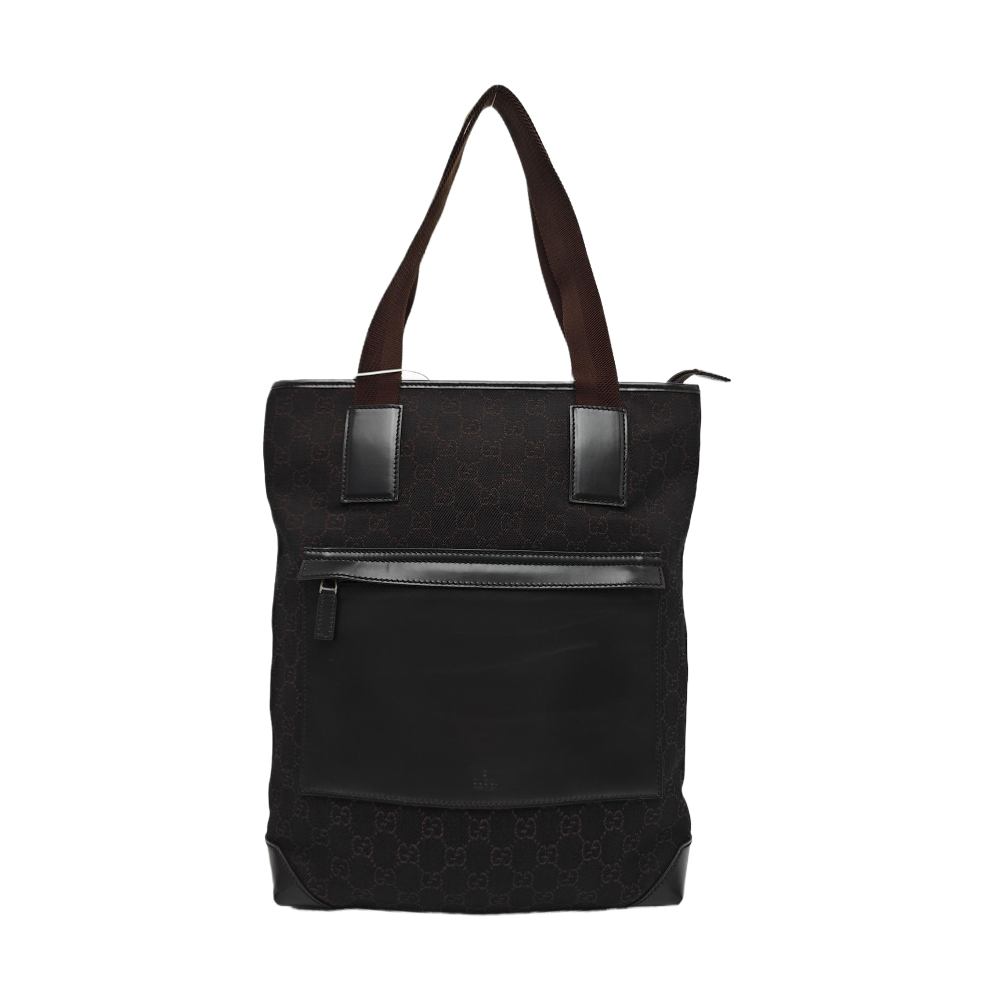 Monogram Canvas Tote Bag Brown