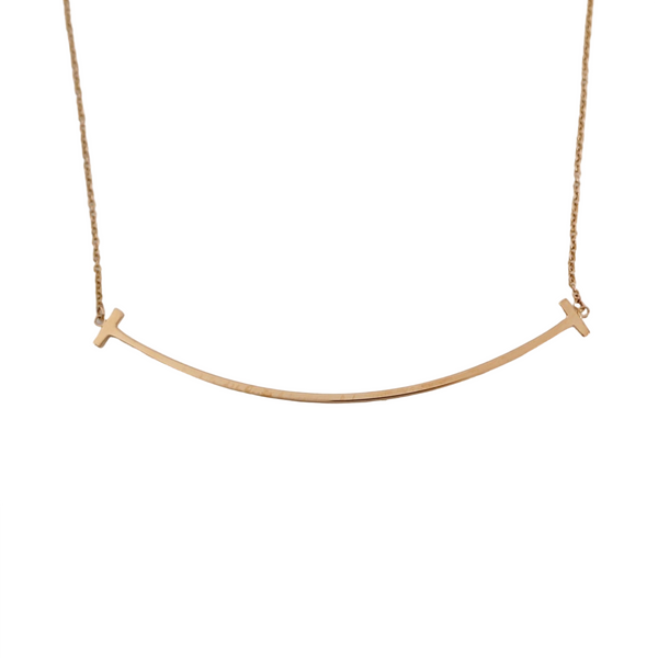 Tiffany T 18k Rose Gold Necklace
