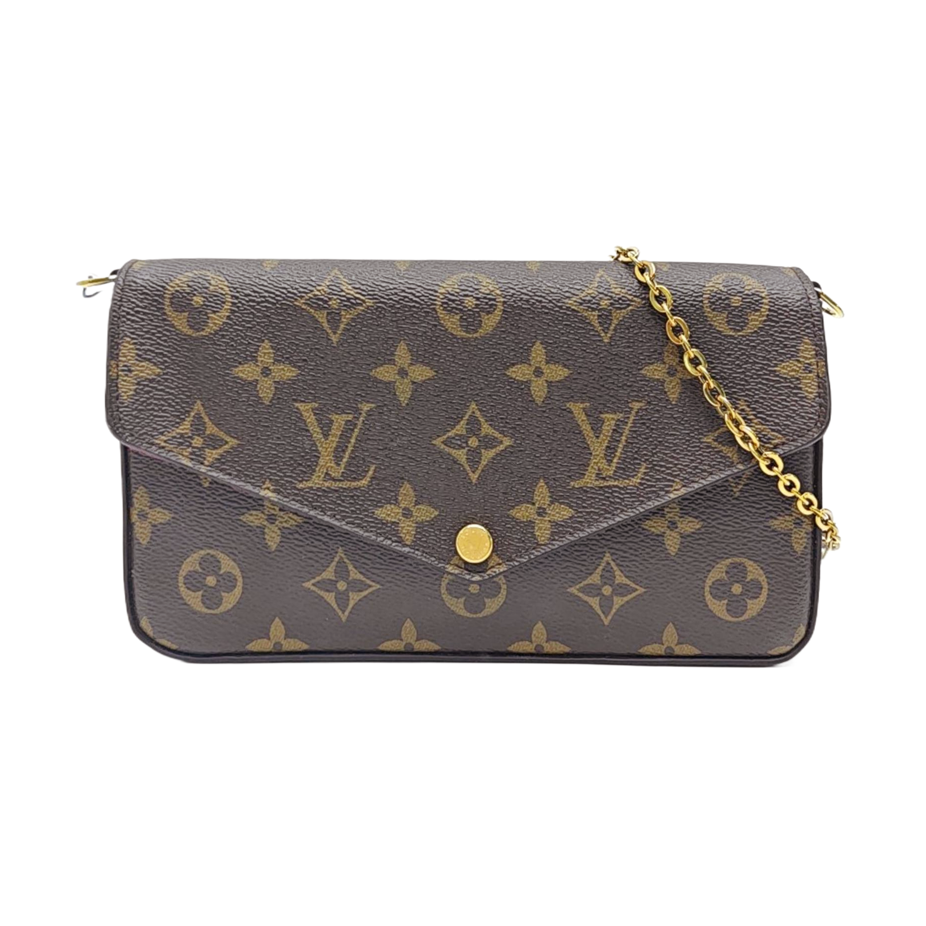 FÉLICIE Monogram Coated Canvas Brown