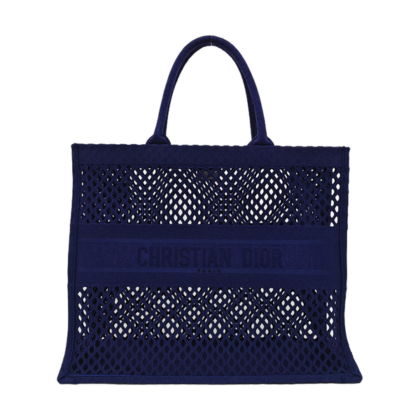 Authenticated pre-owned  Book Tote Large Fabric Blue - Tote Bag at Looply