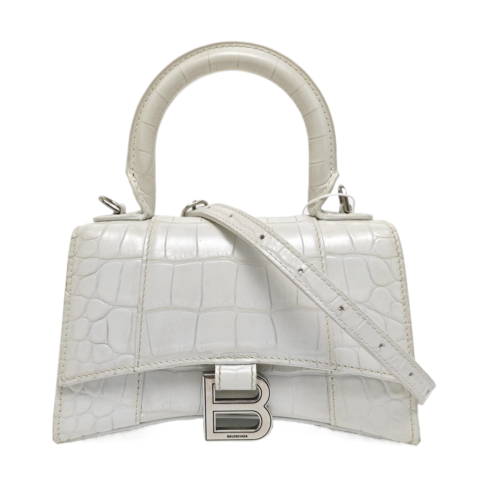 Hourglass XS Calfskin White