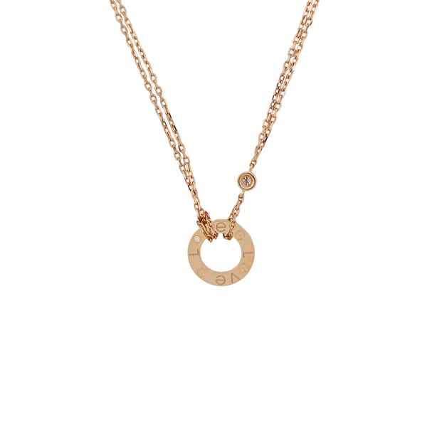 LOVE 18k Rose Gold Necklace