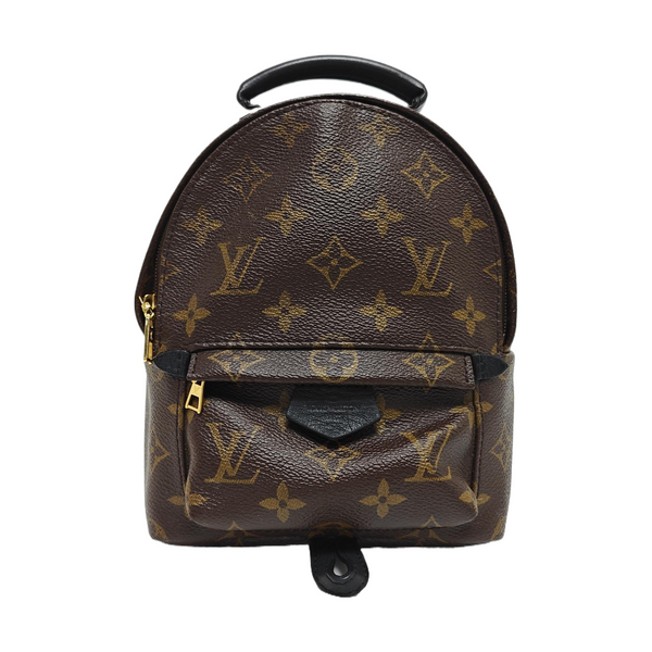 PALM SPRINGS Mini Monogram Coated Canvas Brown