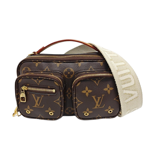 UTILITY Monogram Coated Canvas Brown