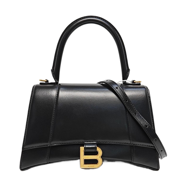 Hourglass S Calfskin Black