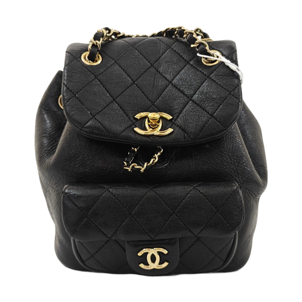 DUMA Quilted Calfskin Black
