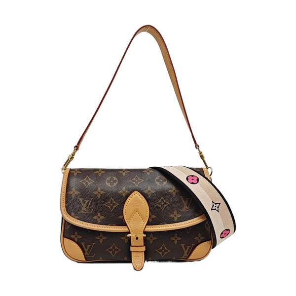 DIANE Monogram Coated Canvas Brown