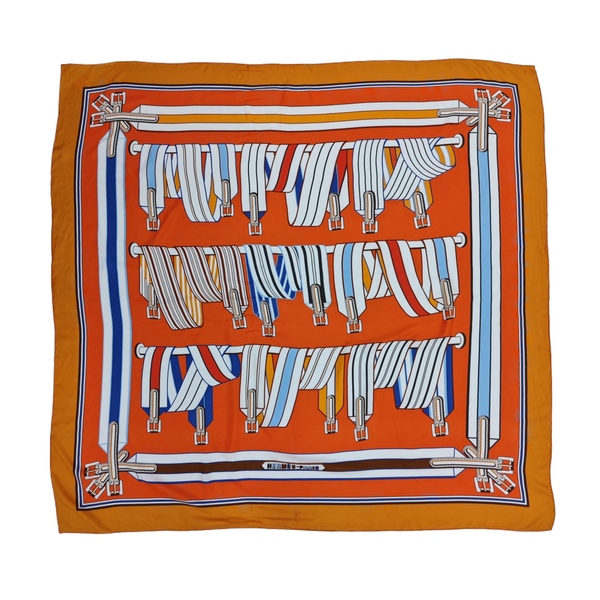 Mulberry Silk Silk Scarf Orange