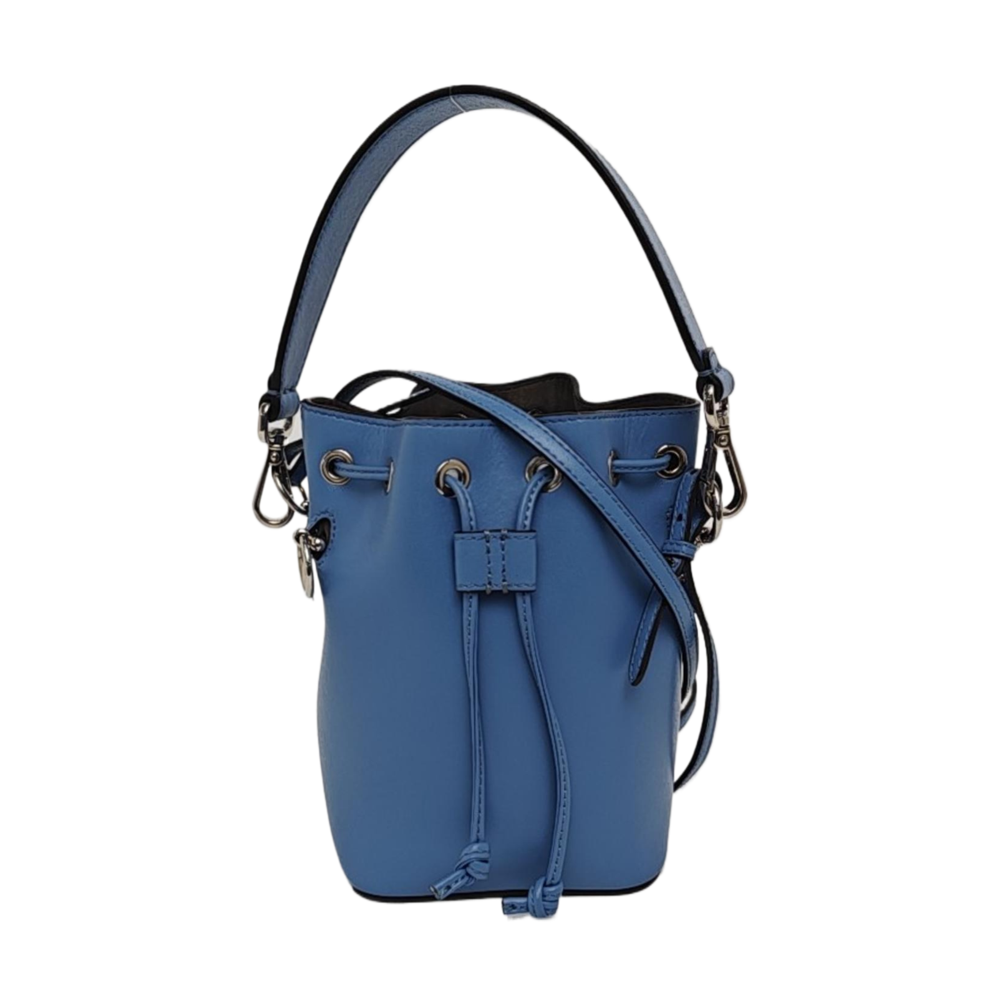 Authenticated pre-owned  Mon Tresor Mini Calfskin Blue - Bucket Bag at Looply