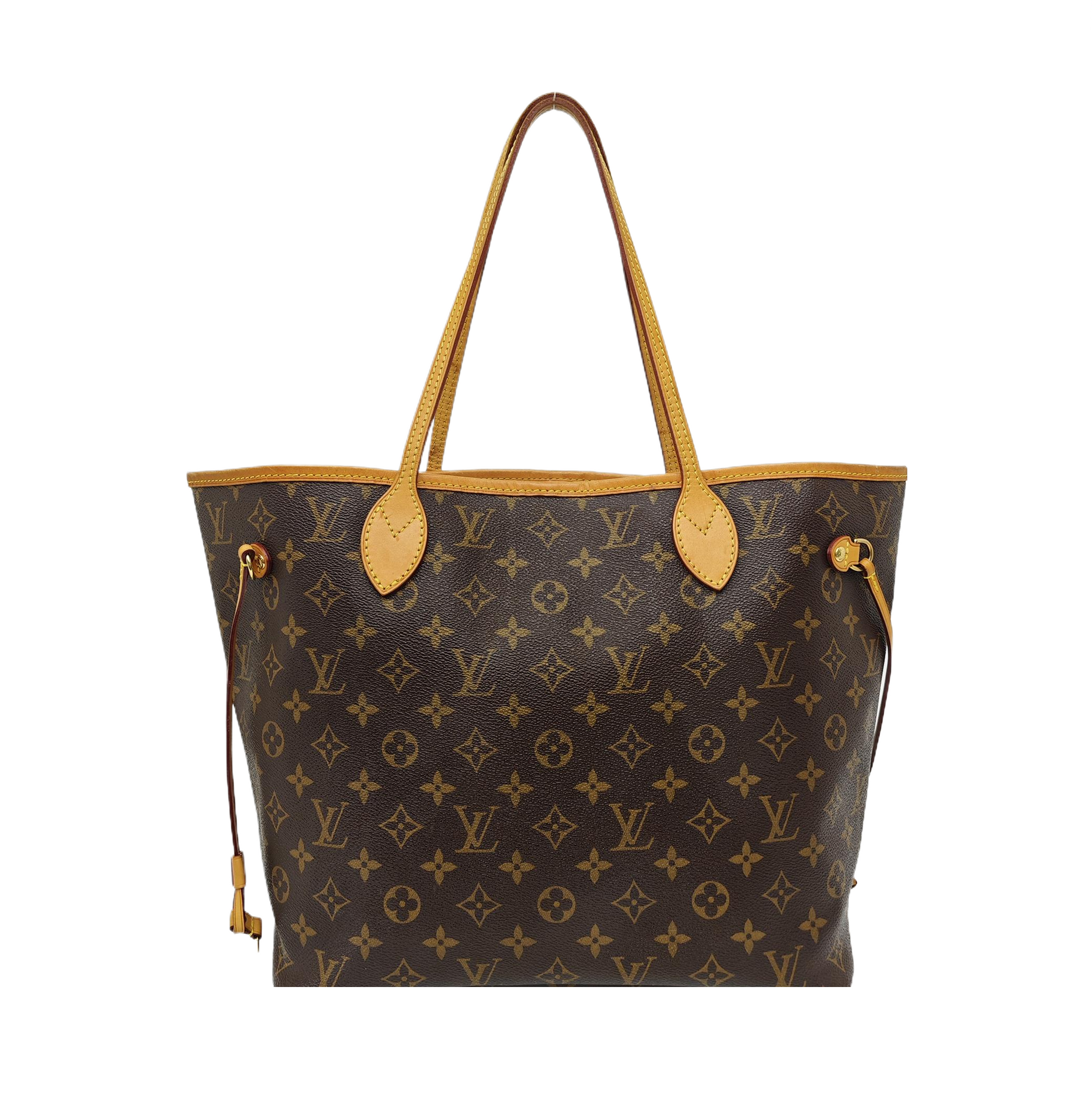 NEVERFULL MM Monogram Coated Canvas Brown