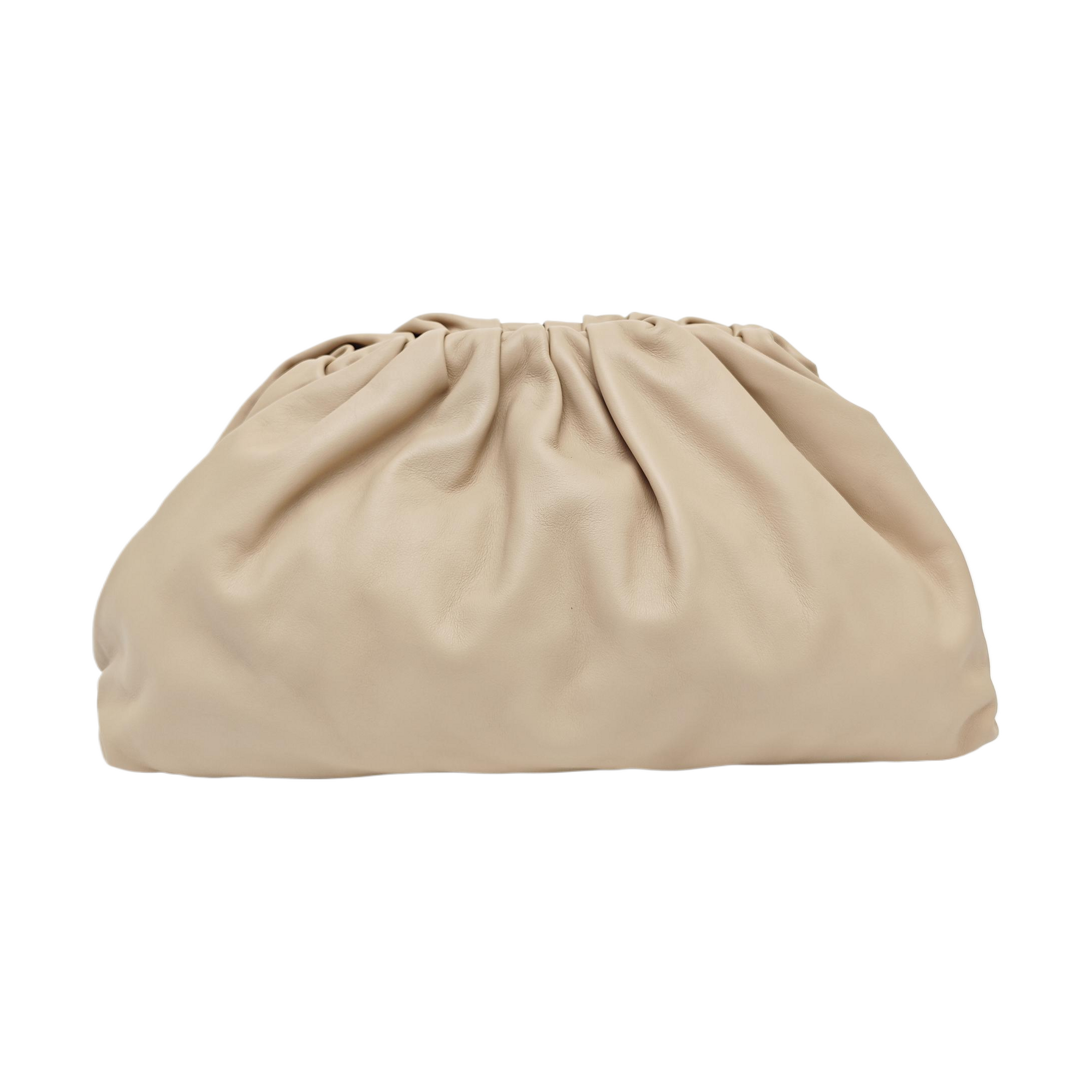 The Pouch Large Calfskin Beige