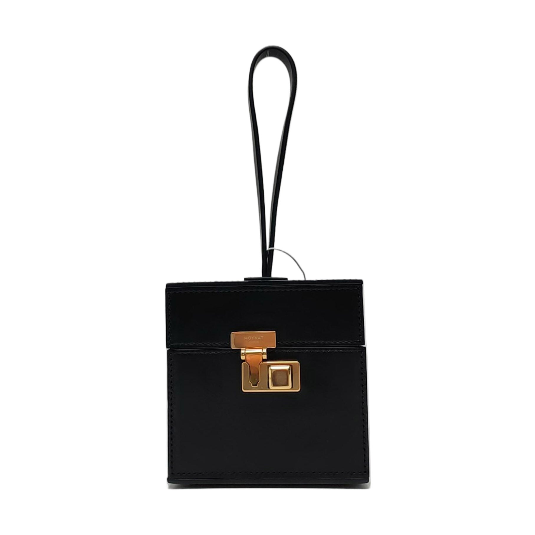 Calfskin Top Handle Bag Black