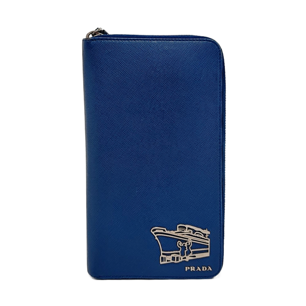 Saffiano Calfskin Wallet Blue
