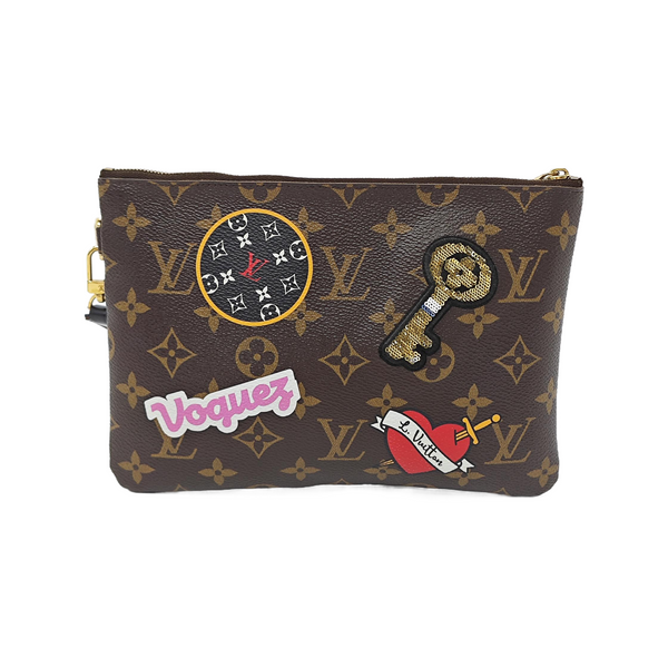 CITY POUCH Monogram Coated Canvas Brown