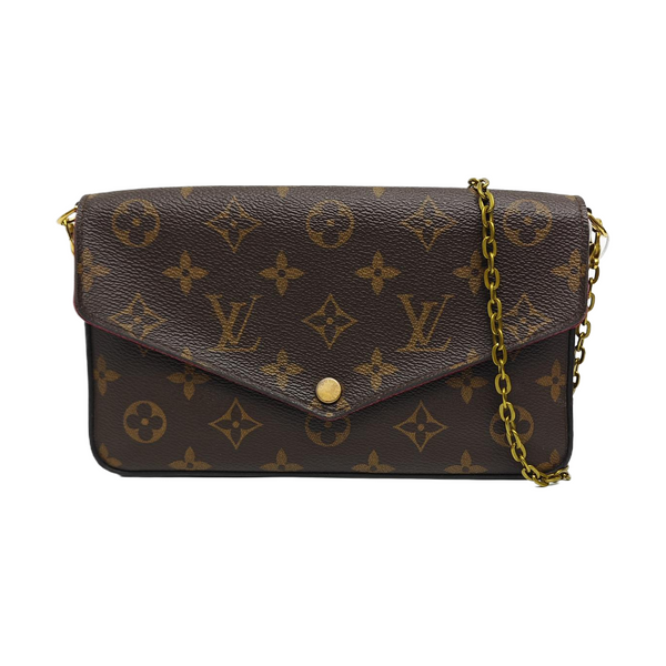 FÉLICIE Monogram Coated Canvas Brown