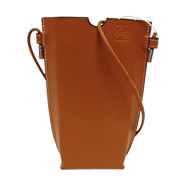 Calfskin Shoulder Bag Brown