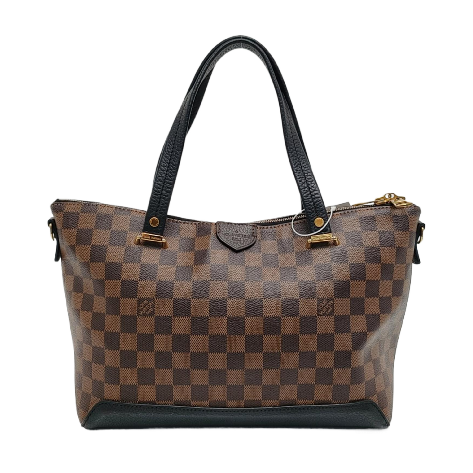 HYDE PARK Damier Ebene Coated Canvas Brown