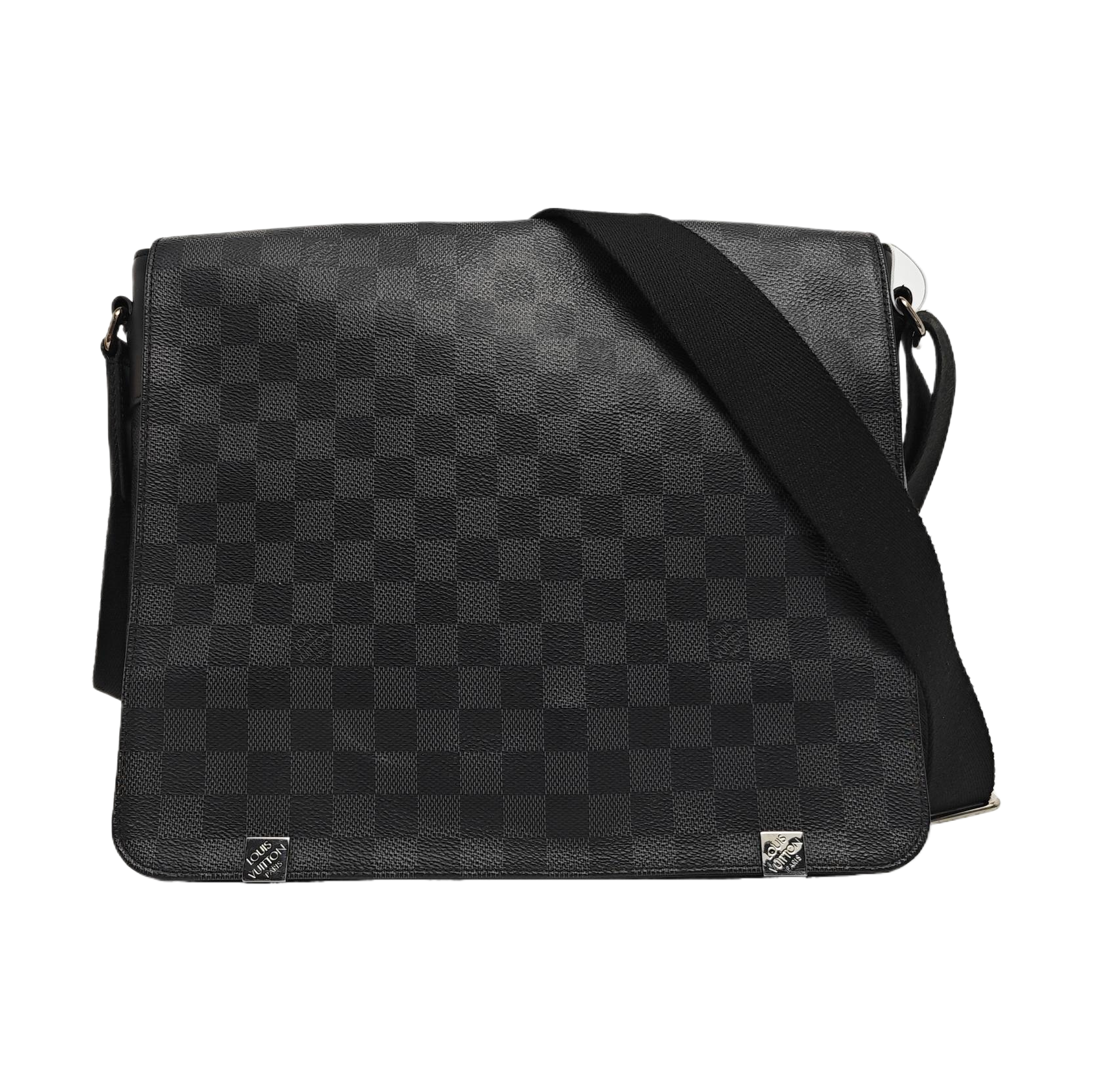 DISTRICT MM Damier Graphite Coated Canvas Gray