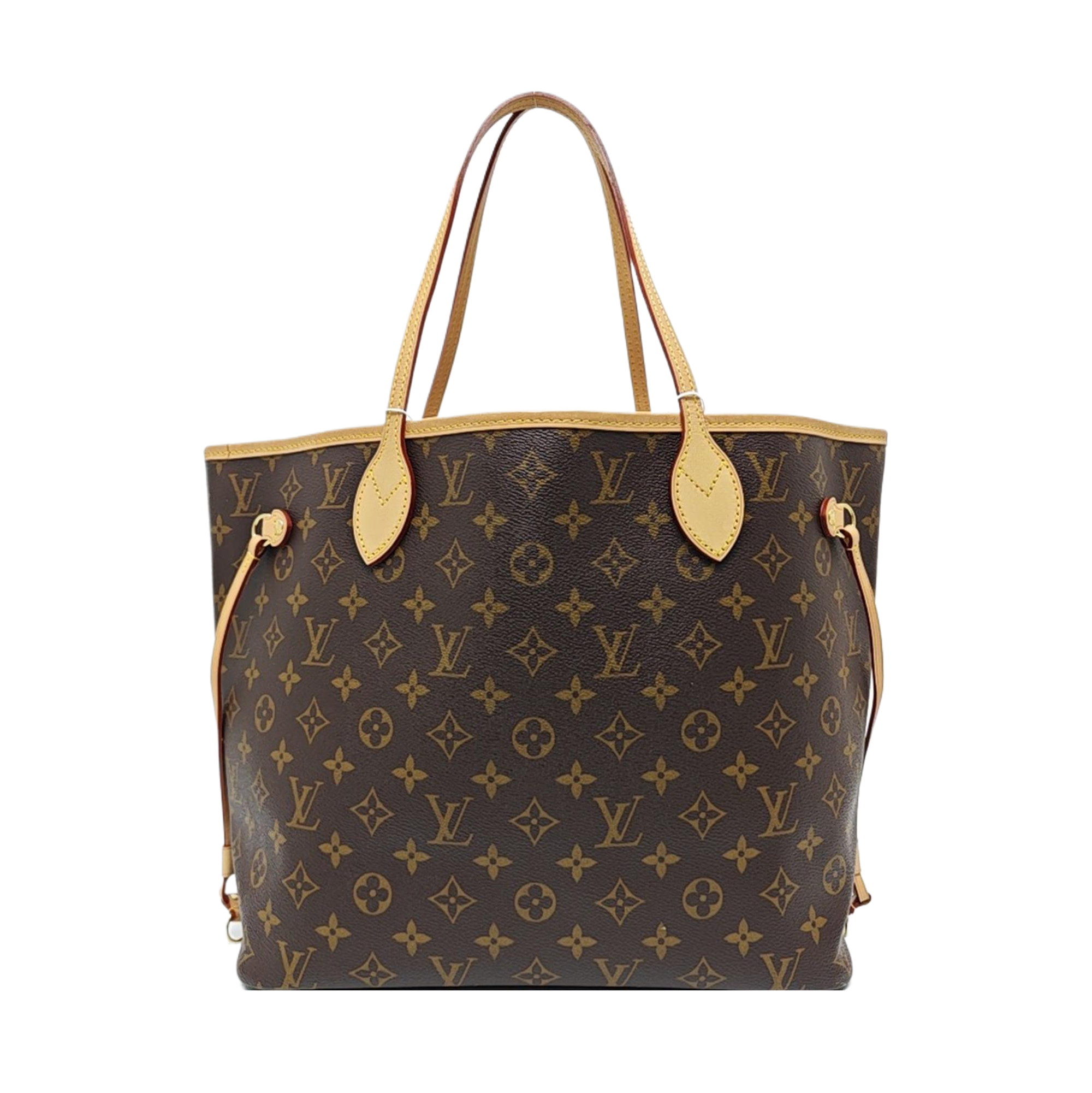 NEVERFULL MM Monogram Coated Canvas Brown